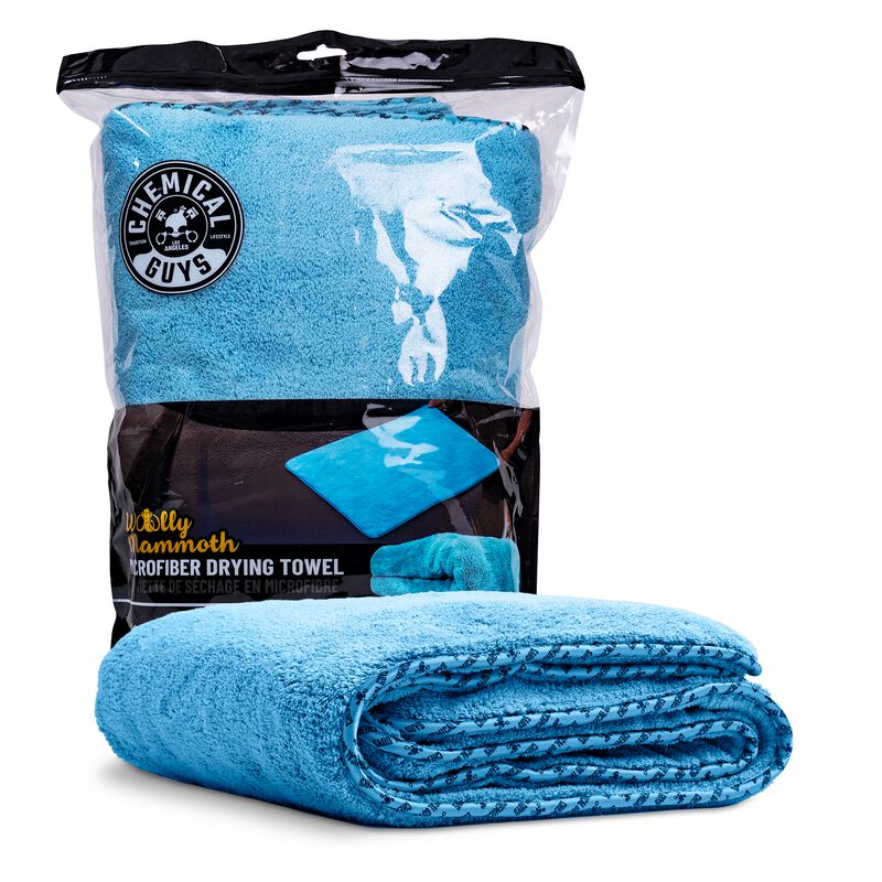 WOOLLY MAMMOTH MICROFIBER DRYING TOWEL, 36" X 25"