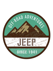 Sticker - Jeep® Off Road Adventures - Round