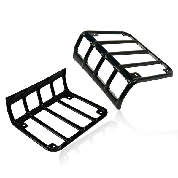 Black Taillight Guards For 2007 - 2018 Jeep Wrangler JK