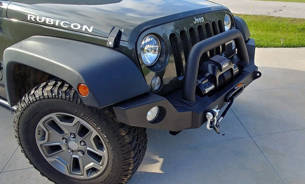 Modular Winch Ready Front Bumper for 07-18 Jeep Wrangler JK