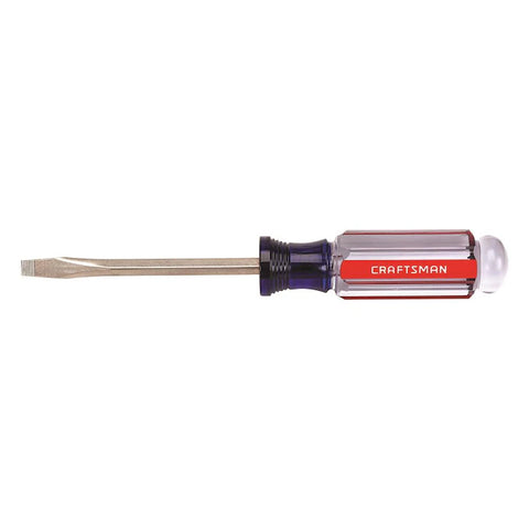 CRAFTSMAN 1/4-in Acetate Handle Slotted Screwdriver