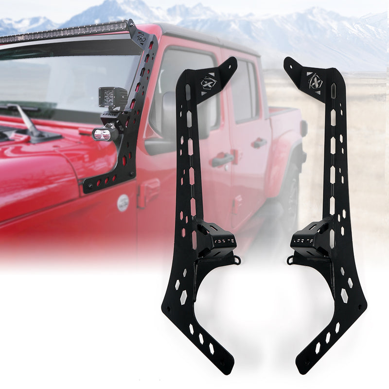 50" Jeep Wrangler JL & Gladiator JT Light Bar Bracket | Prevail G2 Series