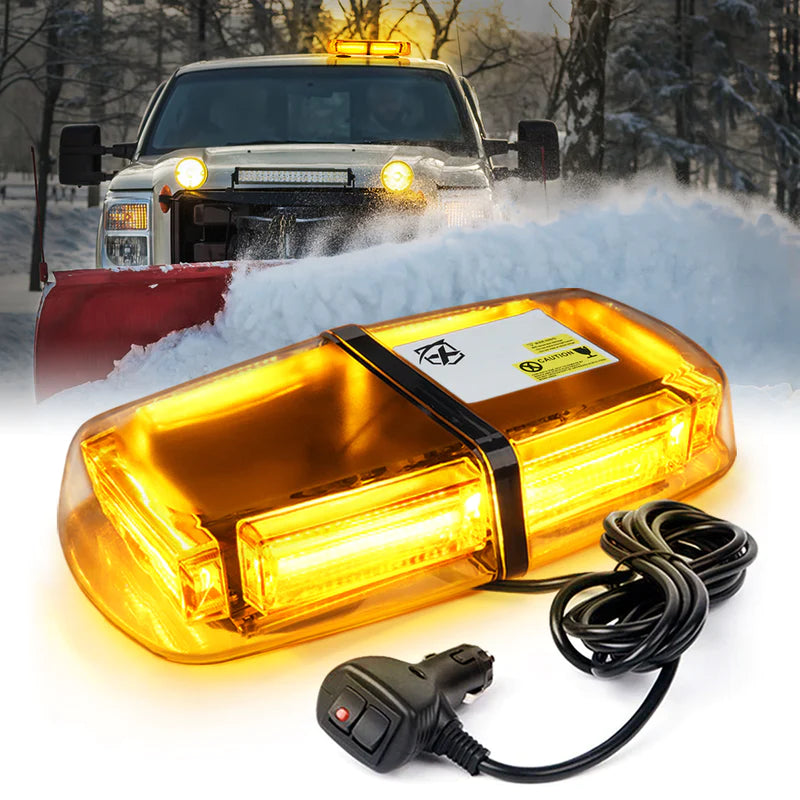 Mini LED Strobe Light Bar with Magnetic Base | Tracker Series