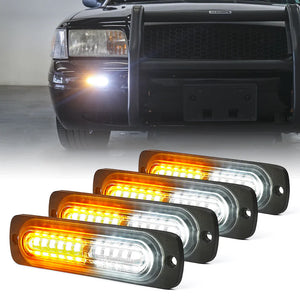 Flush Mount Side Marker Emergency Strobe Light - Set of 4 | Alert 12 Series