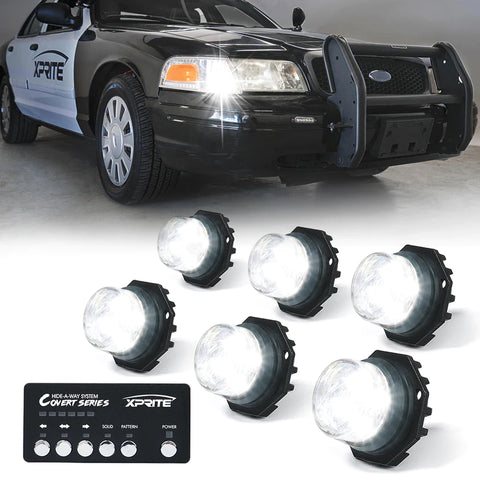 LED Hideaway Strobe Lights | Covert Series (6pc)