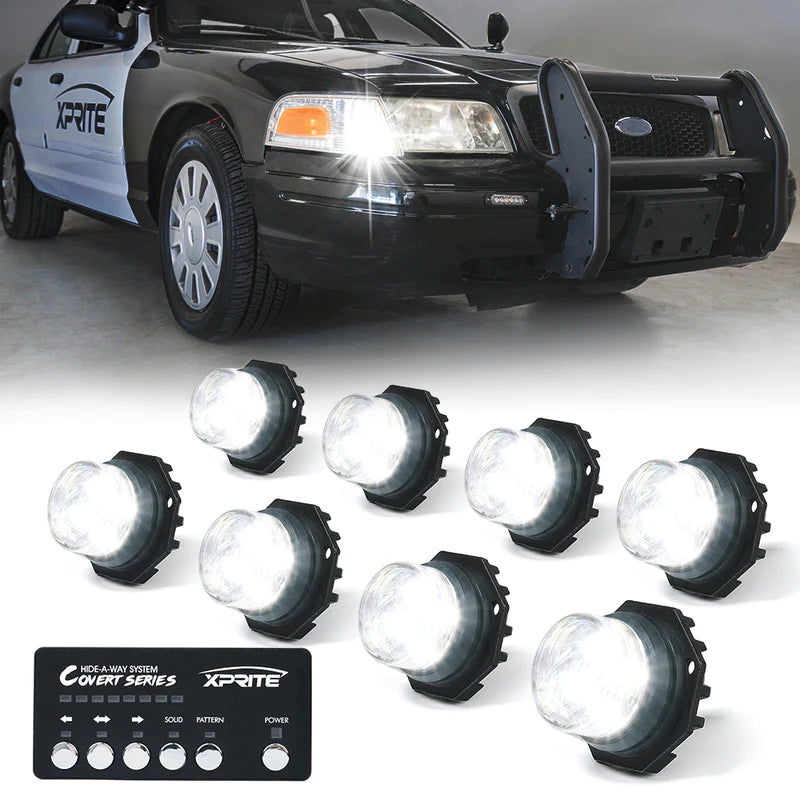 LED Hideaway Strobe Lights | Covert Series (8pc)