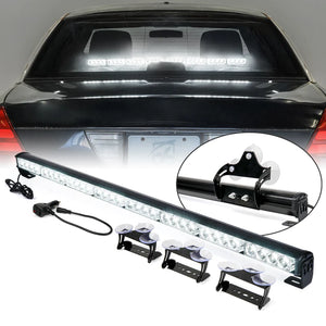 35.5" LED Traffic Advisor Strobe Light Bar with Suction Cup Brackets G2