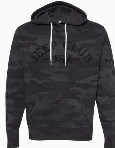 Limited Edition - Mens Jeep® Club USA Hoodie - Black Camo