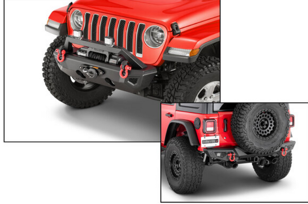 Carnivore Front & Rear Bumper Combo -Full Width for 18-24 Jeep Wrangler JL