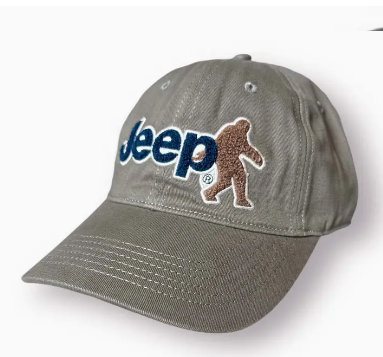 Hat - Jeep Chino Twill with Chenille Sasquatch Patch GRAY