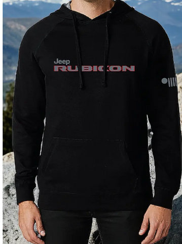 Mens Jeep® Rubicon French Terry Hoodie - Black