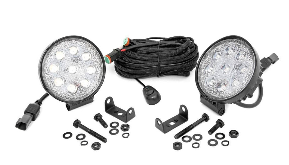 4 Inch Chrome Series LED Light Round | Pair