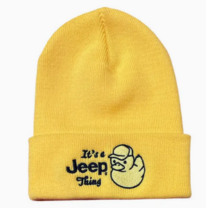 Hat - Jeep Thing Duck Flip Knit - Yellow