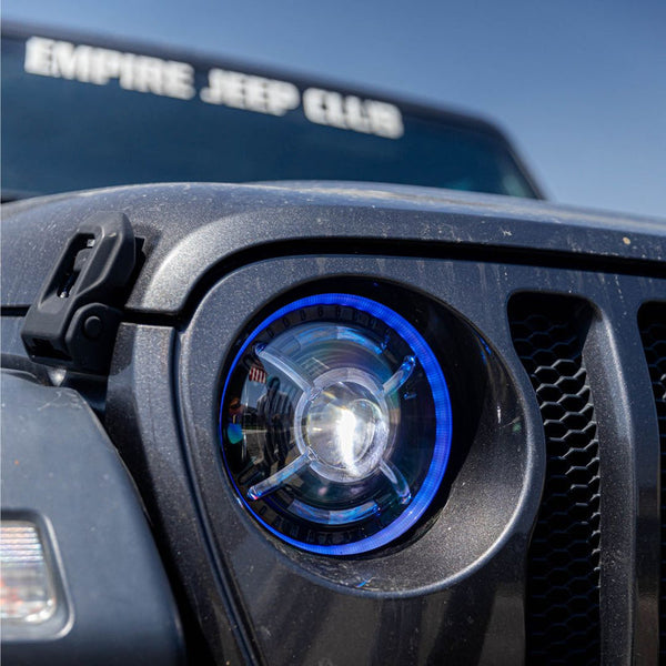 9-Inch RGB-W Halo Headlights