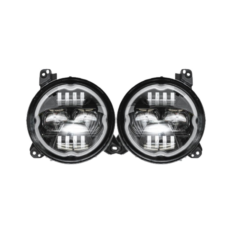 9-Inch RGB-W Headlights with DRL & Halo