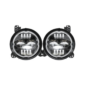 9-Inch RGB-W Headlights with DRL & Halo