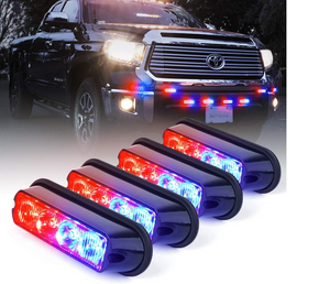 Red & Blue Surface Mount Grille Strobe Lights