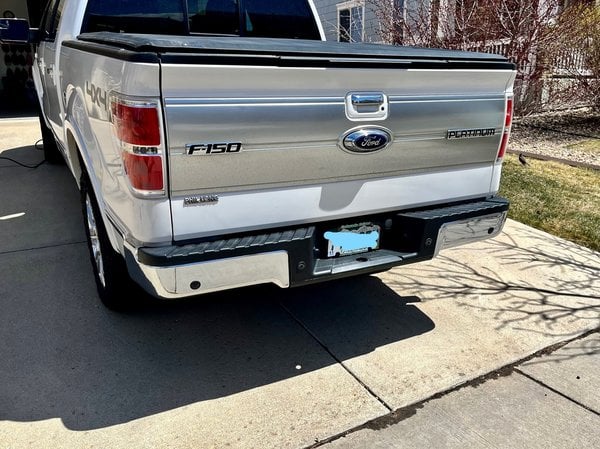 OEM Style Rear Bumper; Pre-Drilled for Backup Sensors; Chrome (09-14 F-150 Styleside)