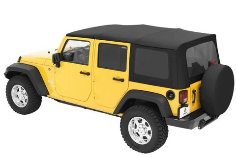 Bestop 7914735 Sailcloth Replace-a-top Soft Top with Tinted Windows for 10-18 Jeep Wrangler Unlimited JK 4 Door