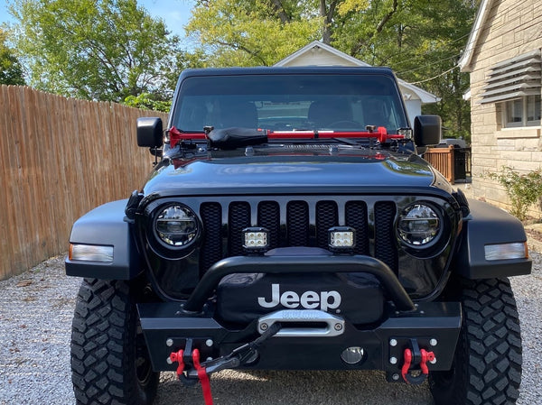 Jeep Licensed by RedRock Winch Cover with Jeep Logo