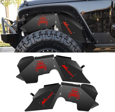 Front Inner Fender Liners Wheel Cover Fit For 2007-2018 Wrangler JK JKU 4WD