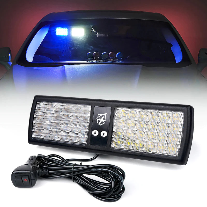 Windshield Visor 48 LED Strobe Lights | Decoy Series