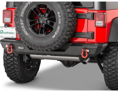 Quadratec Mid Width Rear Bumper Without Lights for 07-18 Jeep Wrangler JK