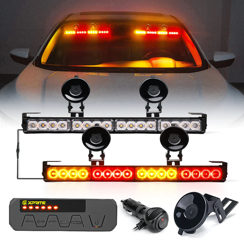 Dual LED Traffic Advisor Strobe Lights | Contract G1 Series