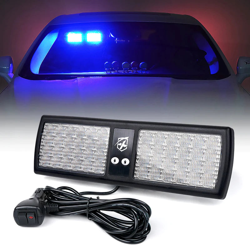 Windshield Visor 48 LED Strobe Lights | Decoy Series