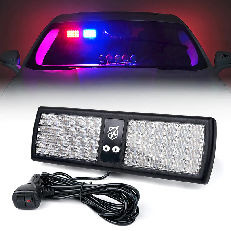 Windshield Visor 48 LED Strobe Lights | Decoy Series