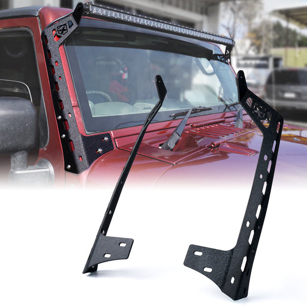 50" Jeep Wrangler JK Light Bar Mounting Brackets | Mamba Series  WLB-0007-G1