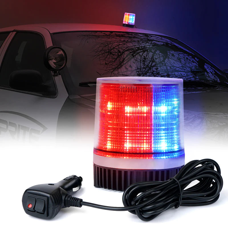 12 LED 6W LED Magnetic Mount Strobe and Rotating Beacon Light