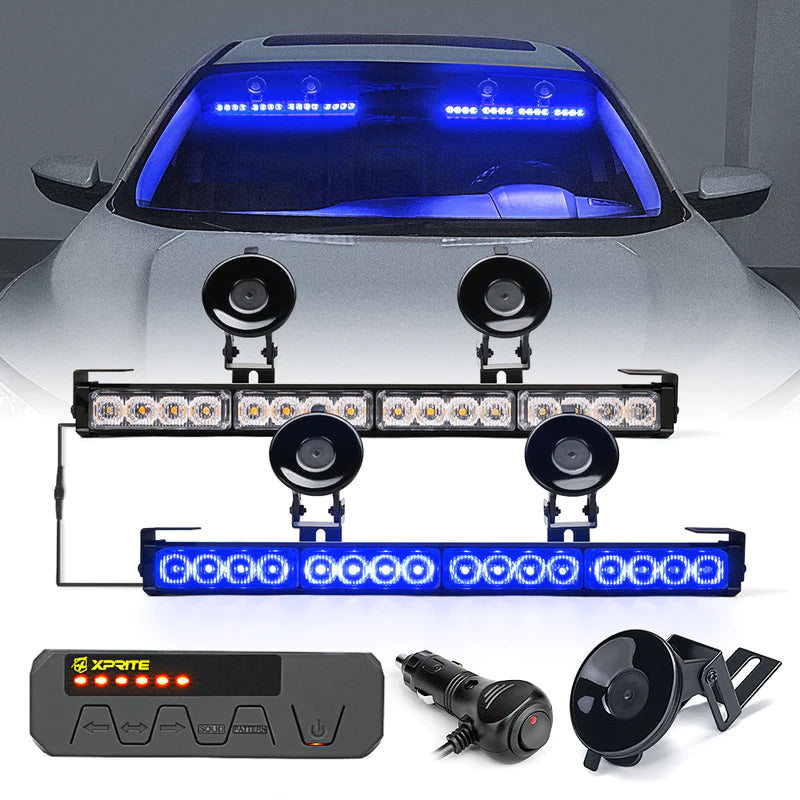 Dual LED Traffic Advisor Strobe Lights | Contract G1 Series