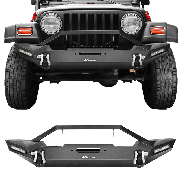 Front Bumper Kit For 1987-2006 Jeep Wrangler TJ YJ