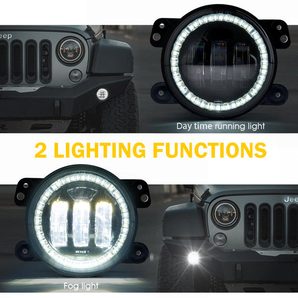 4 Inch Halo LED Fog Lights | Escapade Series