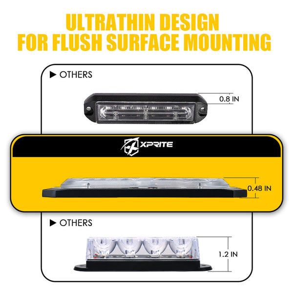 Grille and Surface Mount Light - Set of 8 | Tactical 12 Series