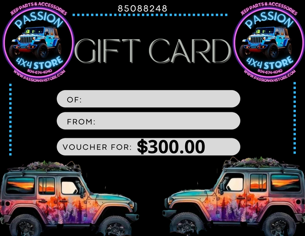 GIFT CARD PASSION 4X4 STORE