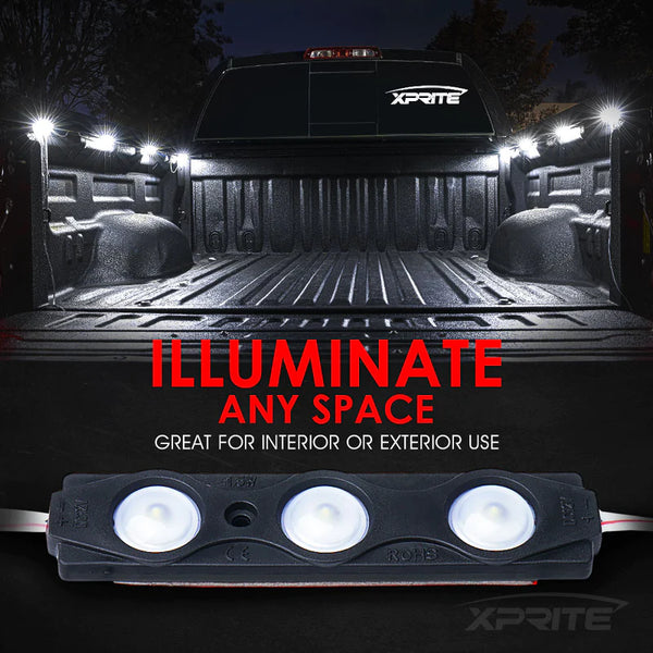 8 LED Rock Light Pods Truck Bed Lighting Kit with Switch