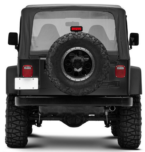 LED Third Brake Light and Extender; Black (76-18 Jeep CJ5, CJ7, Wrangler YJ, TJ & JK)