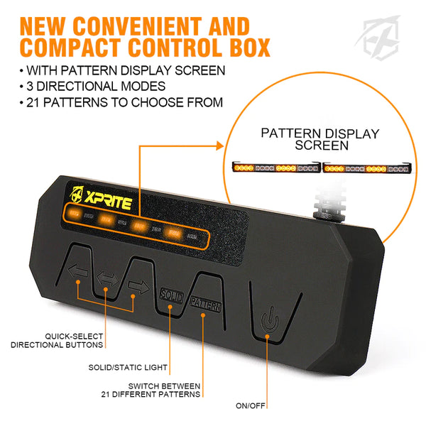 Dual LED Traffic Advisor Strobe Lights | Contract G1 Series