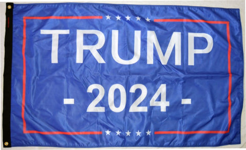 3×5′ Trump 2024 Flag  blue