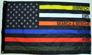 3×5′ USA Subdued First Responders Flag