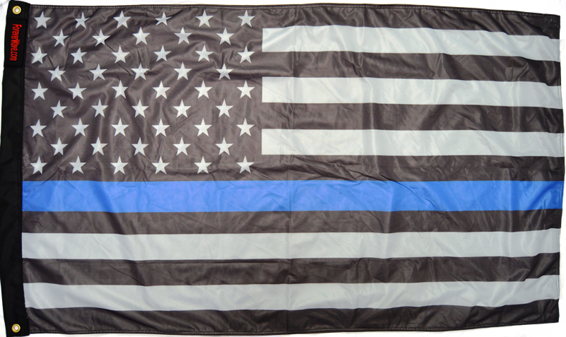 3×5′ USA Subdued Thin Blue Line Flag