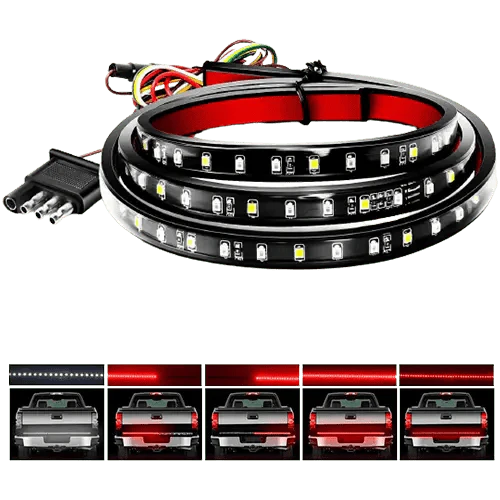 48/49 Inch 90Leds Red White LED Tailgate Light Strip