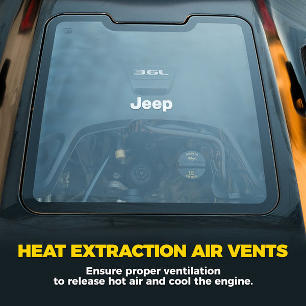 Jeep Wrangler JK Hood with Visible Engine Interior | ZR1