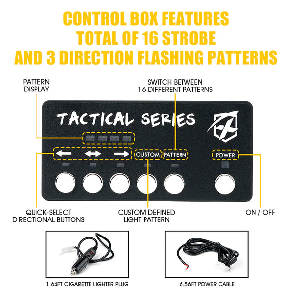 Grille and Surface Mount Light - Set of 4 | Tactical 12 Series