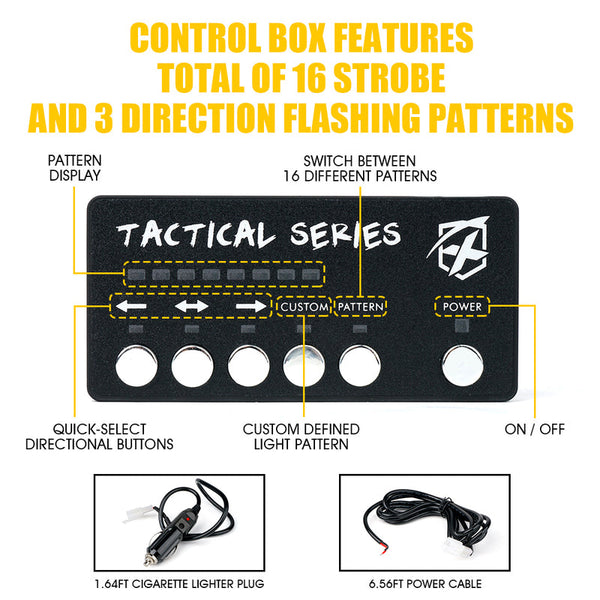 Grille and Surface Mount Light - Set of 8 | Tactical 12 Series