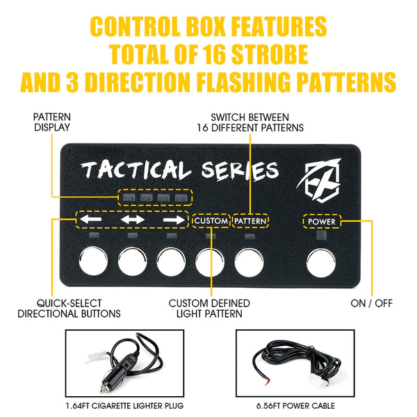 Grille and Surface Mount Light - Set of 8 | Tactical 24 Series