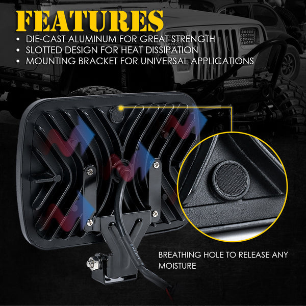 5X7" LED Headlights | Insight Series