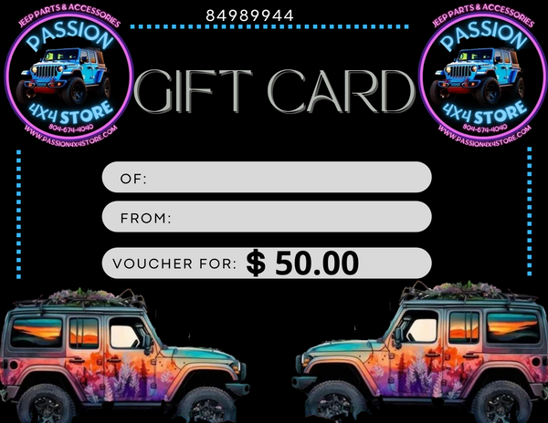 GIFT CARD PASSION 4X4 STORE